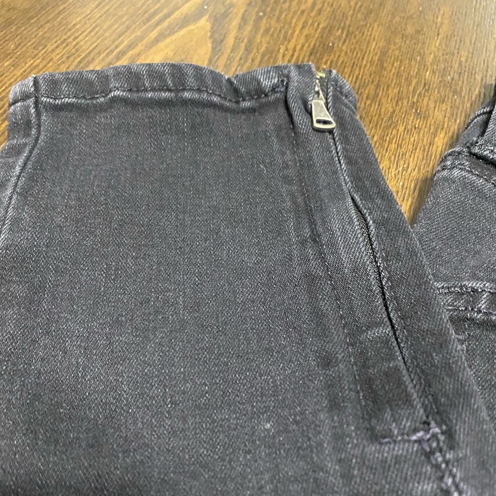 Paige Margot Ankle Zip Black Jeans Stretch and Zippered Ankle Details Size 27 - Picture 6 of 6